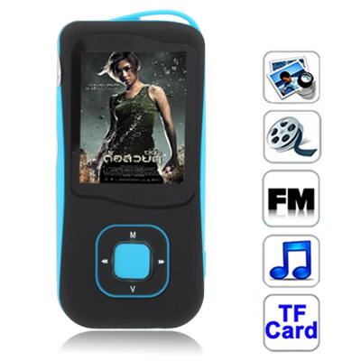 3.0 inch TFT Screen 4GB MP4 player with TF Card Slot, Support TV Out, FM Radio (Baby Blue)